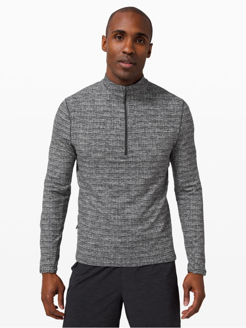 Lululemon men’s Surge warm 1/2 zip - Heathered grey